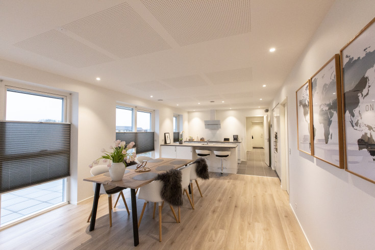 Nordtronic Uni Install 64 rund downlight, inbyggning, GU10, Borstat alu