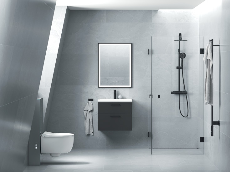 Svedbergs Skule håndvaskarmatur, mat sort