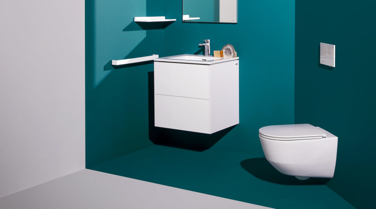 Laufen Pro væghængt toilet, uden skyllekant, hvid