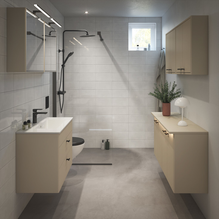 Gustavsberg Estetic håndvaskarmatur, mat sort