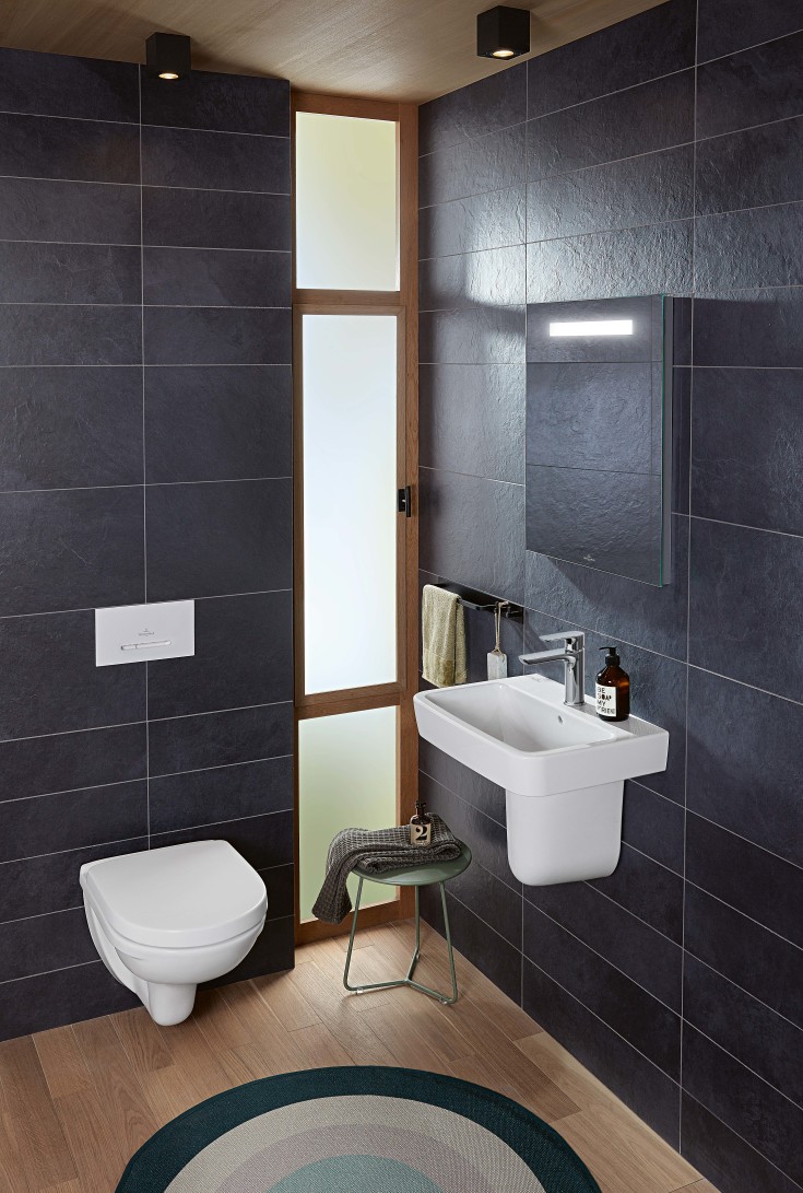 Villeroy & Boch O.Novo væghængt toilet, rengøringsvenlig, hvid