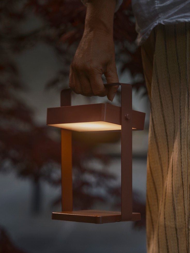 Nordlux Saulio Solar solcelle bordlampe, brun