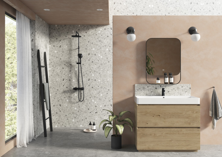 Damixa Pine servantbatteri, matt svart