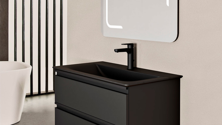 Ideal Standard Cerafine O H120 håndvaskarmatur, mat sort