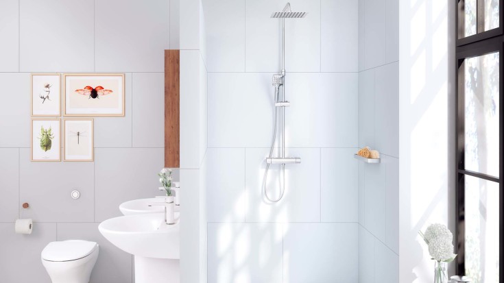 Gustavsberg Estetic håndvaskarmatur, mat hvid