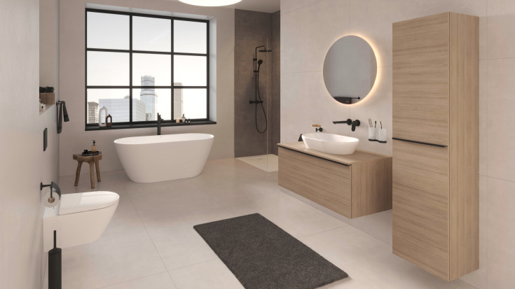 Duravit dusjsystem, sort