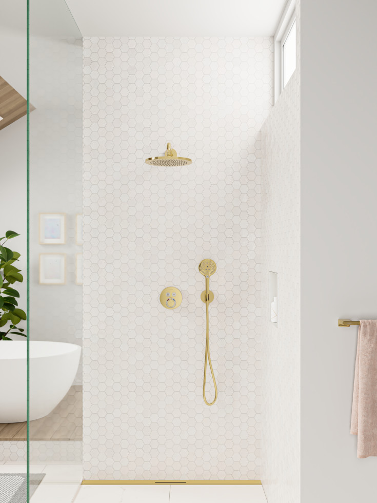 Hansgrohe Croma brusehoved, Ø28 cm, guld