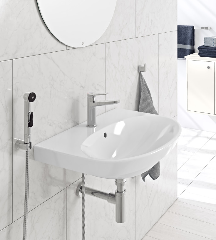 Gustavsberg Square håndklædekrog, krom