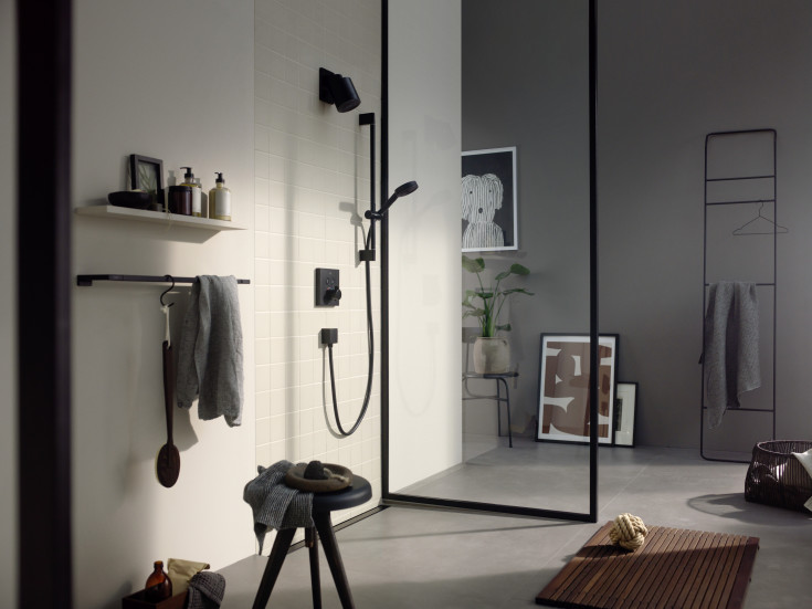 Hansgrohe Pulsify 105 Relaxation brusesæt, mat sort
