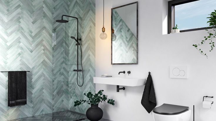 Pressalit Sway Norden toiletsæde, soft close, aftagelig, sort