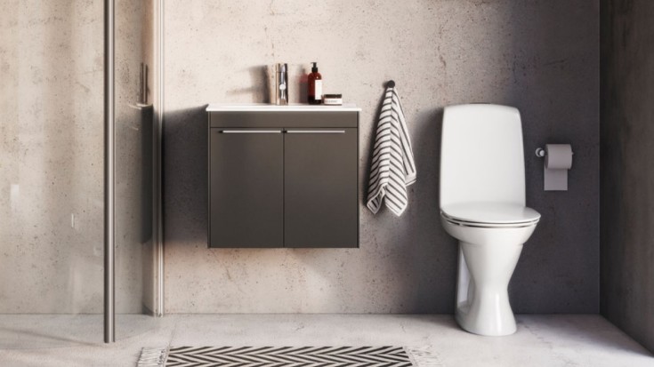 Ifö Sign toilet, rengøringsvenlig, hvid