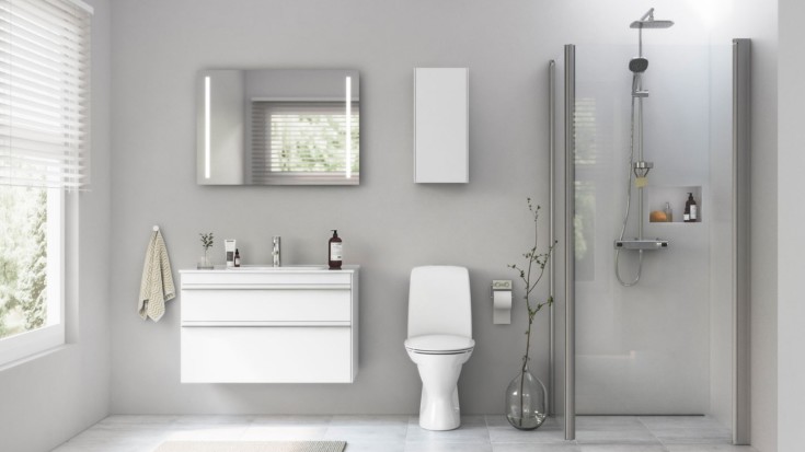Ifö Sense Pro möbelpaket, 91x47 cm, matt vit