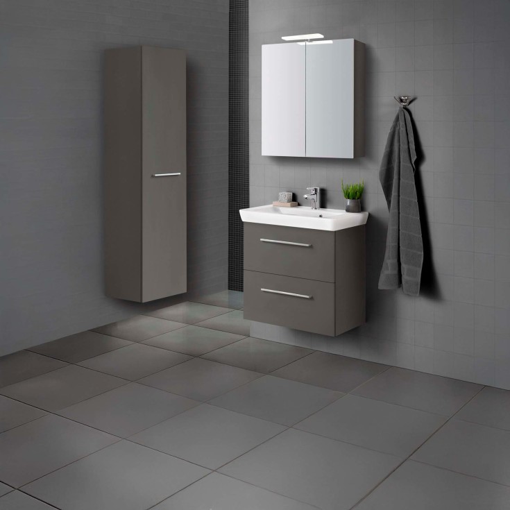 Dansani Mido+ højskab, 30x172,8 cm, venstre, mat grå