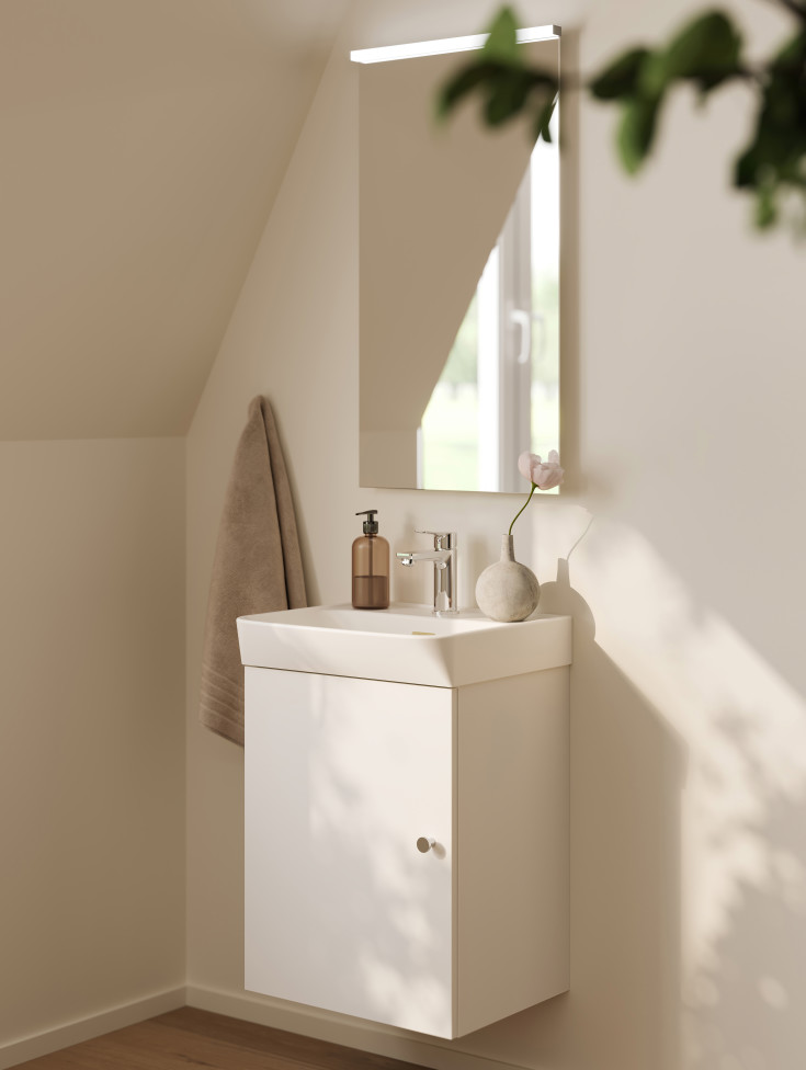 Svedbergs Skapa håndvask, 51x41 cm, hvid