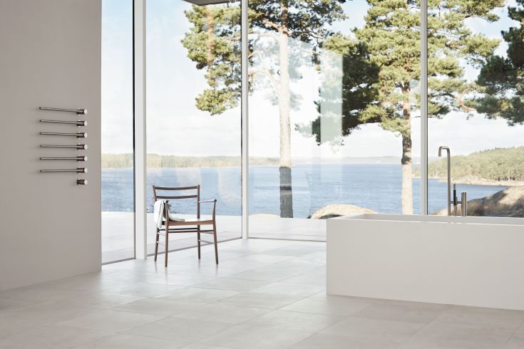 Vola håndklædetørrer T39, el, 6 tværstænger, krom