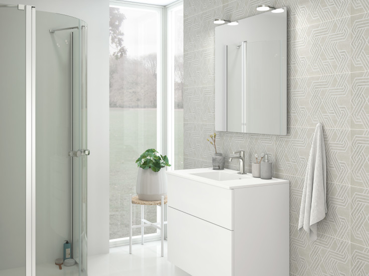 Dansani Jupiter spejllampe, krom