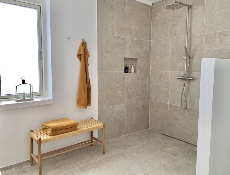 Cassøe Lago brusesæt, børstet krom