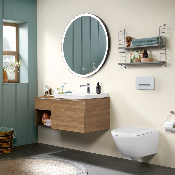 Villeroy & Boch O.Novo væghængt toilet, uden skyllekant, hvid