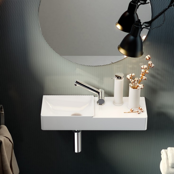 2 stk Cosmic Geyser sæbedispenser, mat hvid