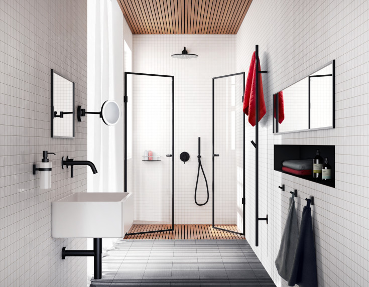 Smedbo House håndklædekrog, mat sort