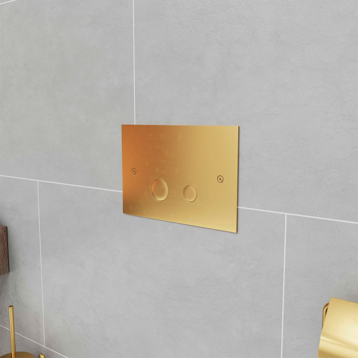 Lavabo Luna betjeningsplade, messing