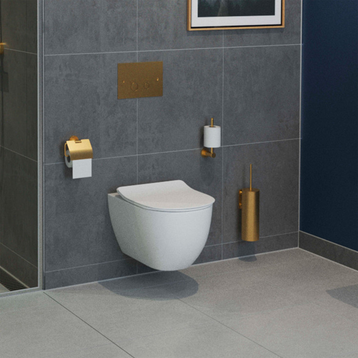 Lavabo Luna betjeningsplade, messing