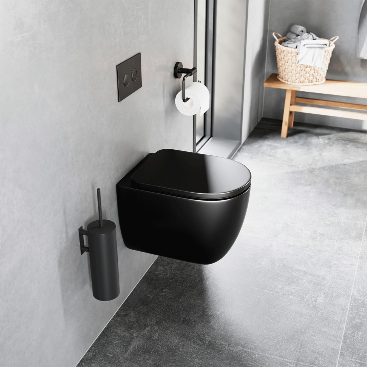 Lavabo Luna betjeningsplade, mat sort