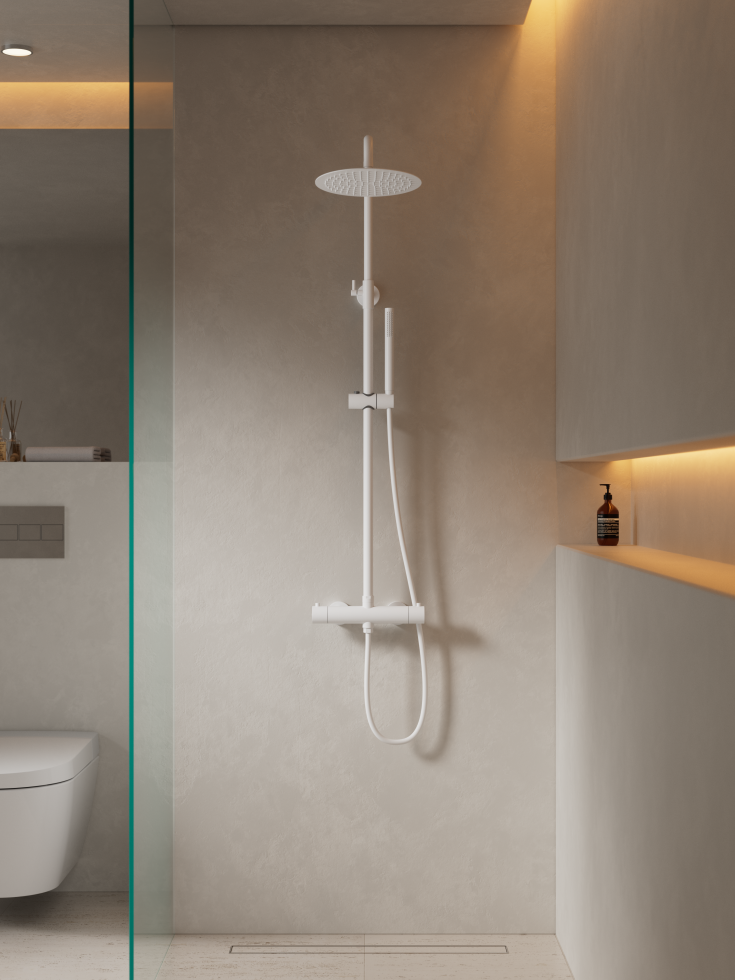 Zen Sanitary duschset, vit
