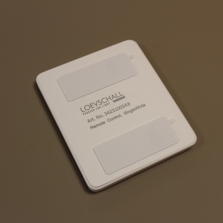 Loevschall Cue fjernbetjening, SingleWhite, hvid