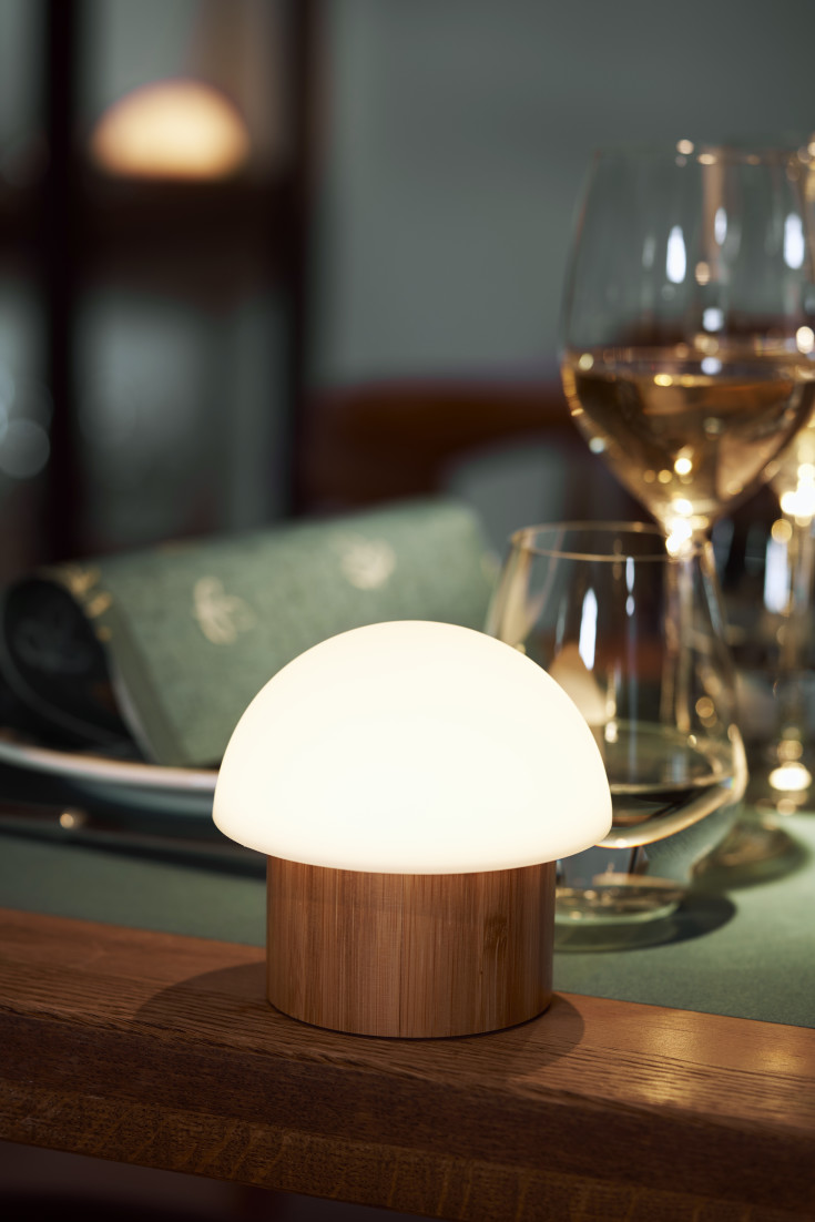 Duni LED-ljusstake i bambu, Brother