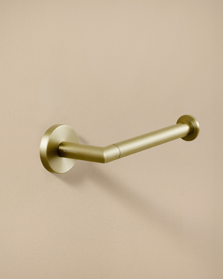 Cosmic Start toiletrulleholder, mat guld