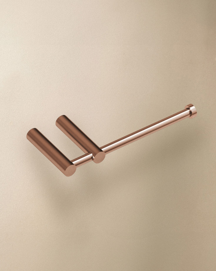 Cosmic Logic toiletrulleholder, børstet kobber