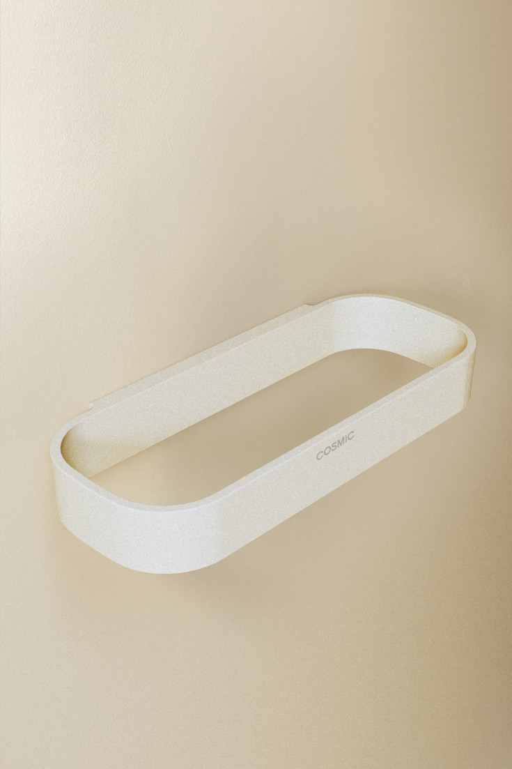 Cosmic Alife håndklædestang. 23,7 cm, hvid