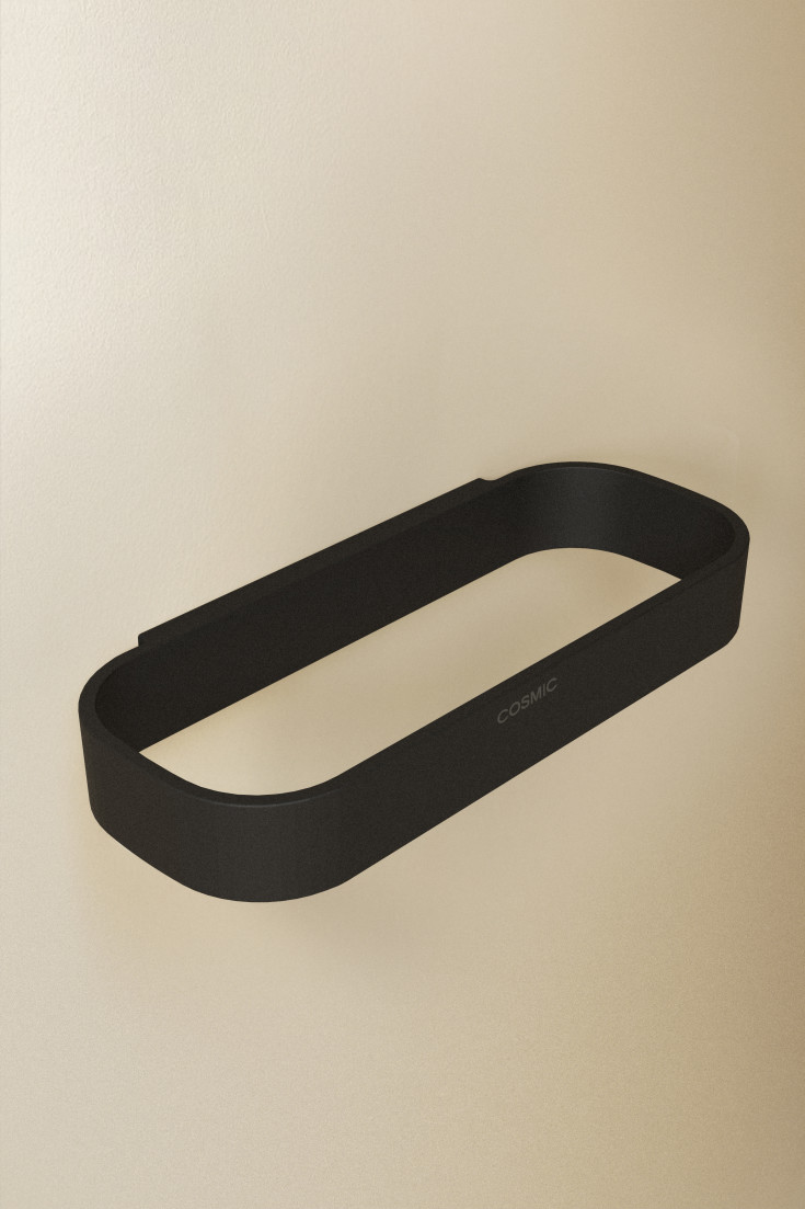 Cosmic Alife håndklædestang. 23,7 cm, mat sort