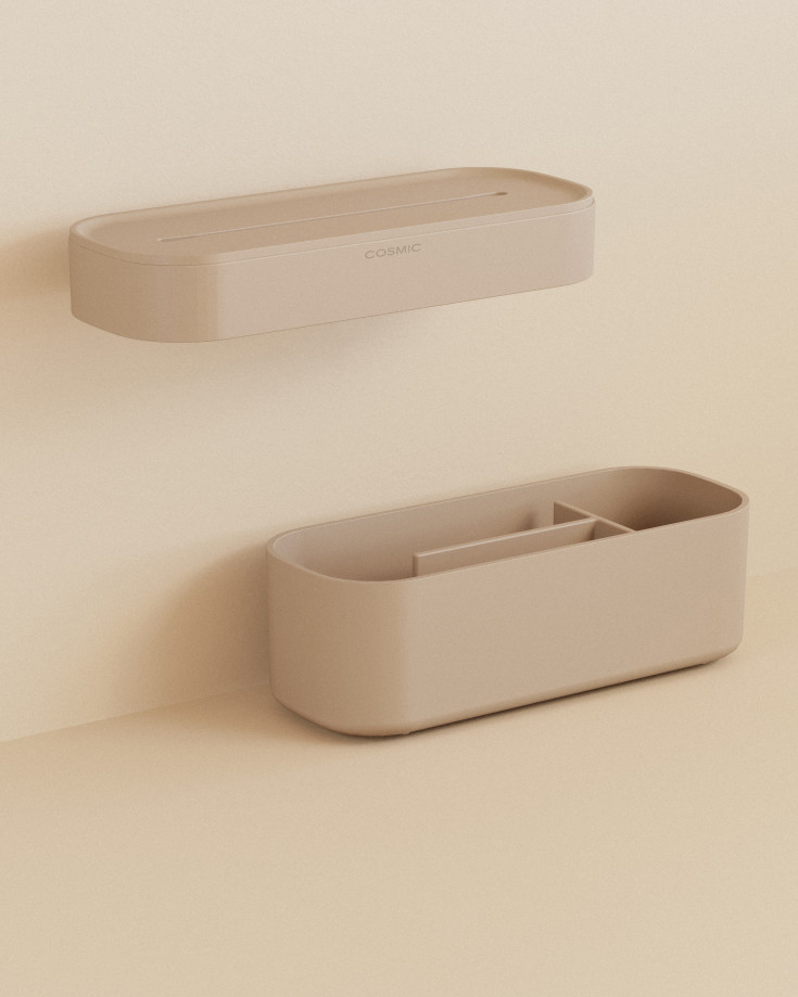 Cosmic Alife opbevaringskurv, beige
