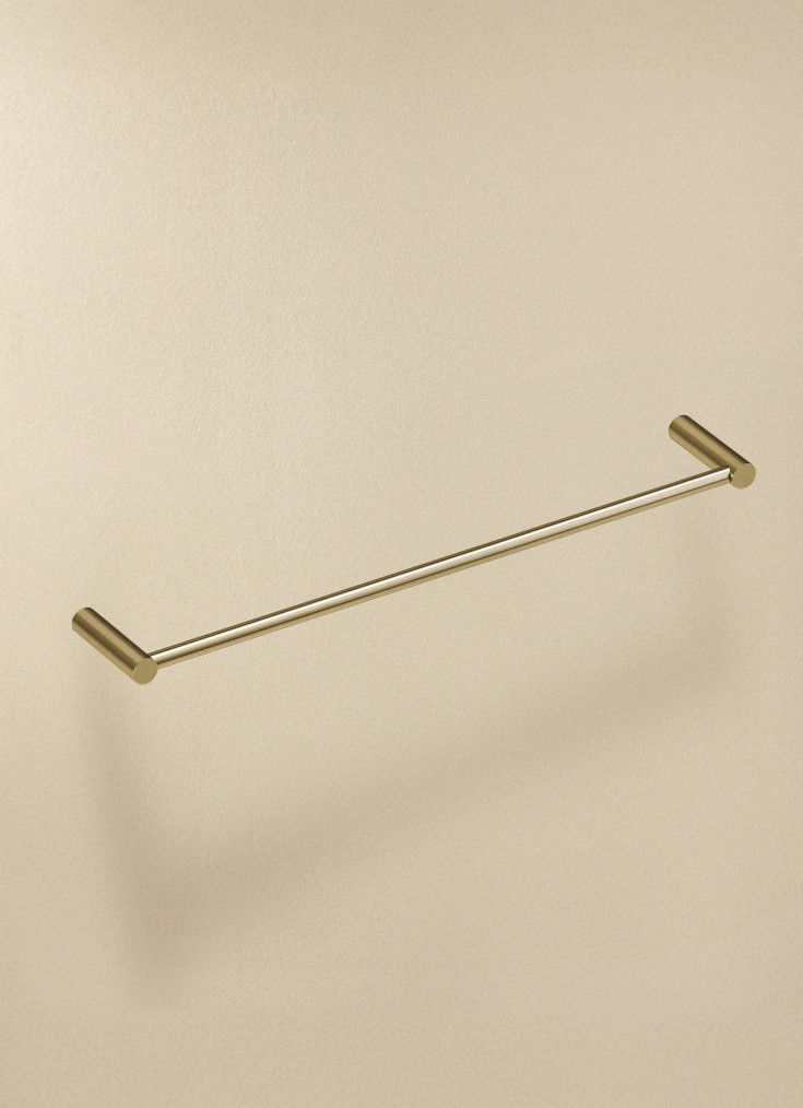 Cosmic Logic håndklædestang, 39,5 cm, børstet guld