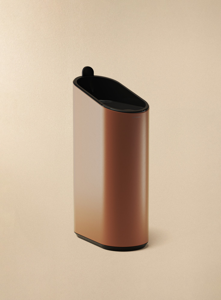 2 stk Cosmic Flat toiletspand, 2,5 liter, mat kobber