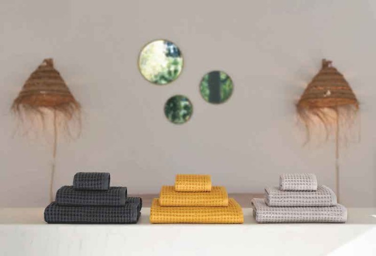 Sorema Favo håndklæde, 55x100 cm, brun