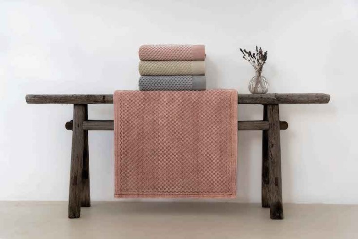 Sorema Terra badehåndklæde, 70x140 cm, lyserød