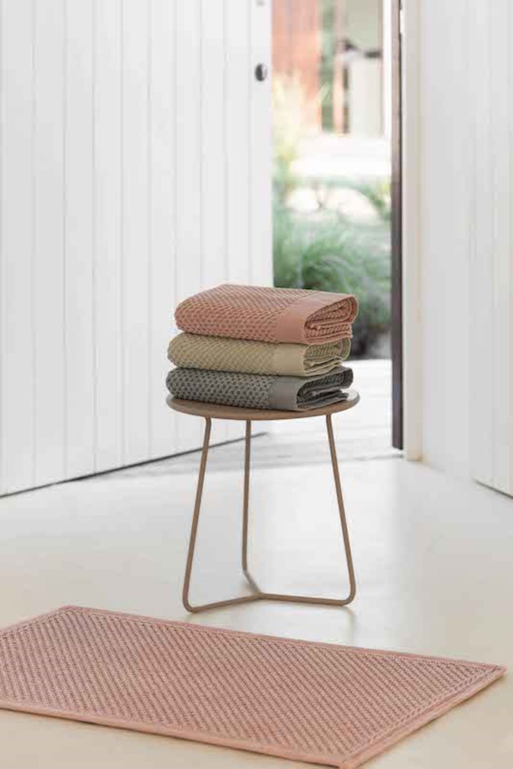 Sorema Terra badehåndklæde, 70x140 cm, lyserød