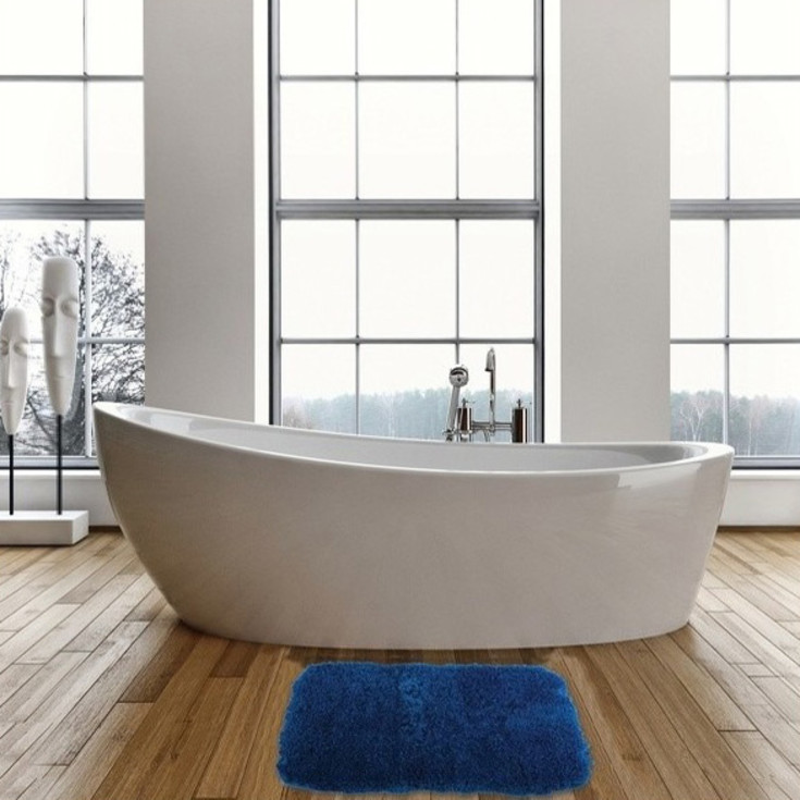 Spirella bademåtte, 50x70 cm, mat blå