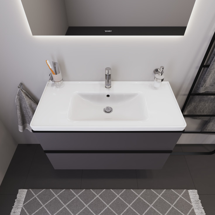Duravit D-Neo møbelpakke, 100x48 cm, mat grå