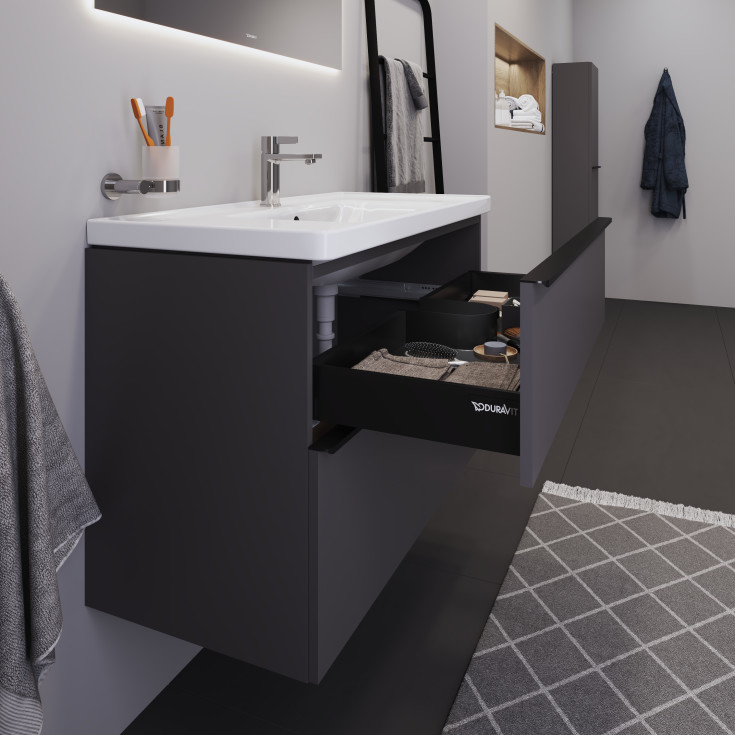 Duravit D-Neo møbelpakke, 100x48 cm, mat grå