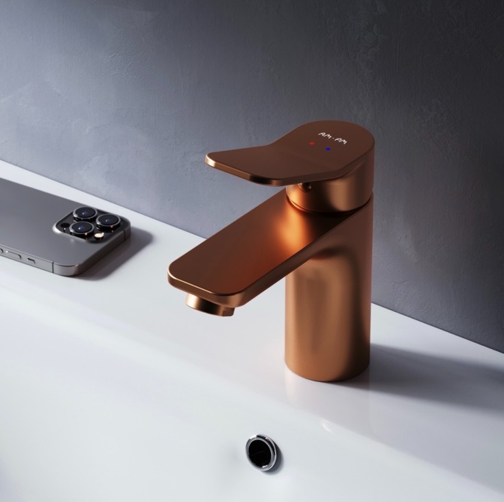 AM.PM X-Joy håndvaskarmatur, rosa guld