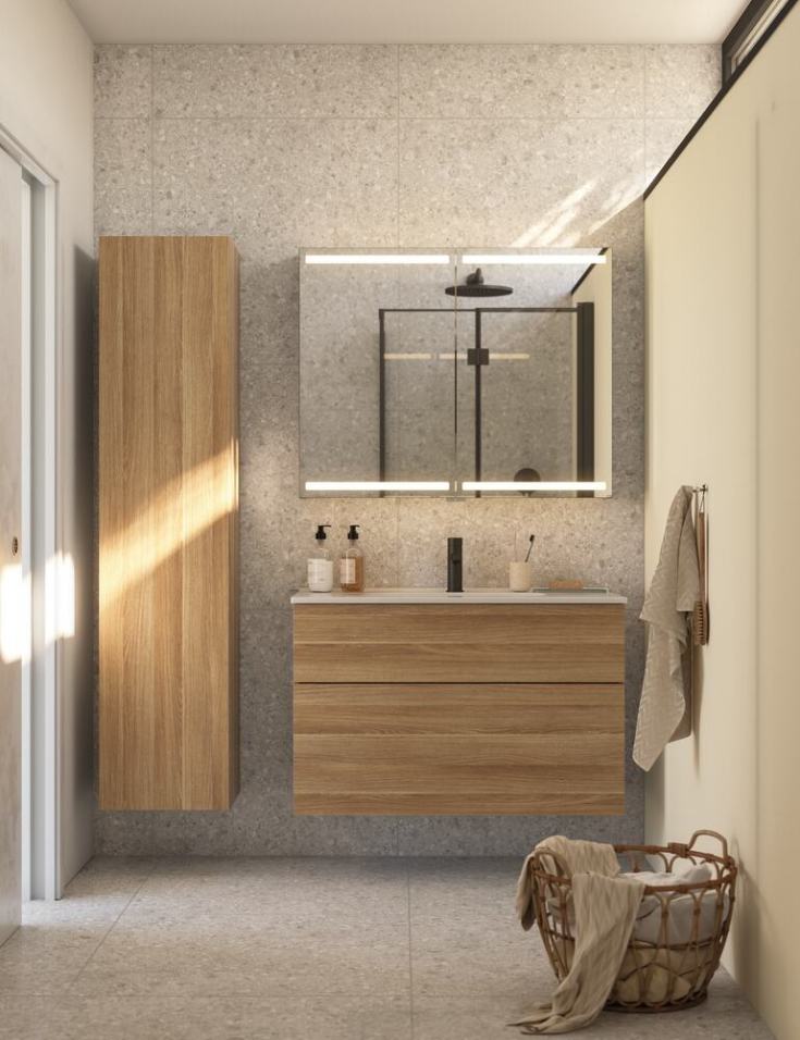 Dansani Luna møbelpakke, 101x45,5 cm, eg