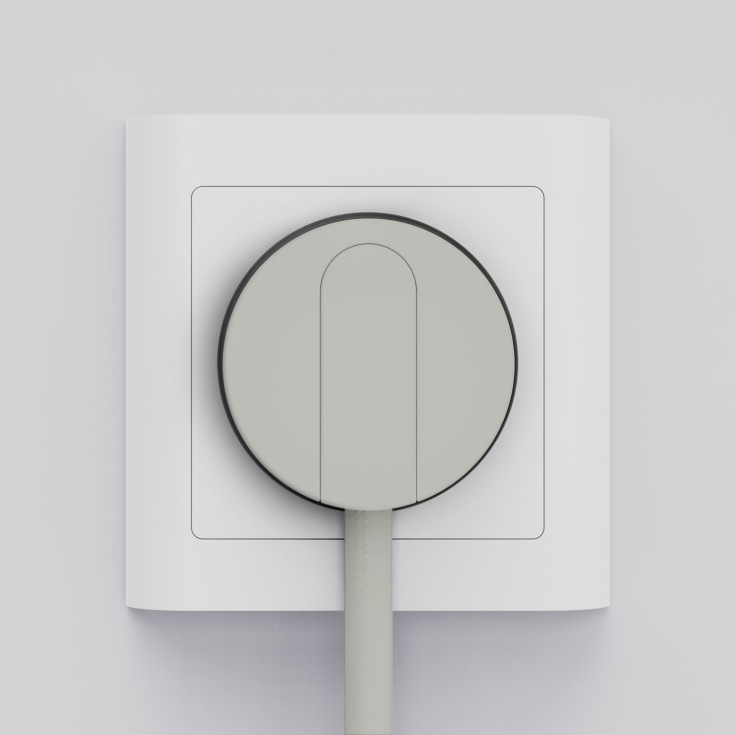 Norm stikprop, uden jord, grå