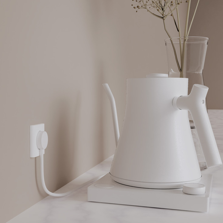 Norm stikprop, med jord, hvid