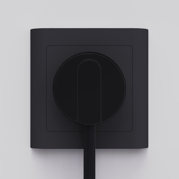 Norm stikprop, med jord, sort