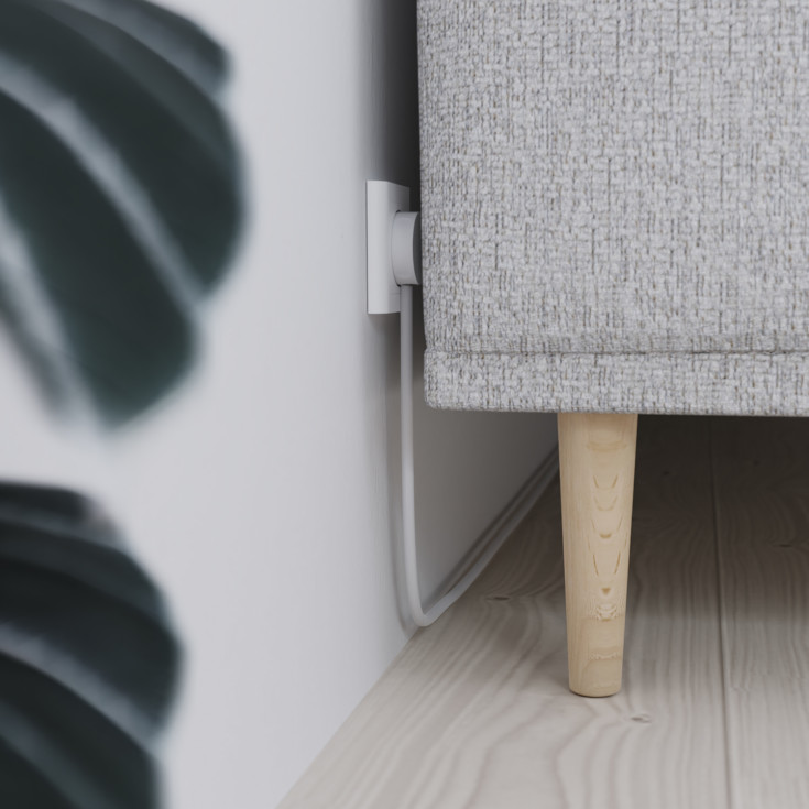 Norm stikprop, med jord, hvid