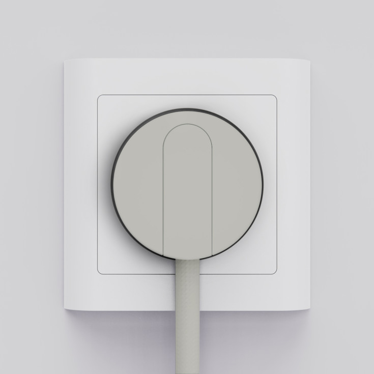 Norm stikprop, med jord, grå